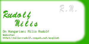 rudolf milis business card